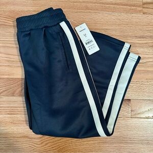 Boys grey with white stripe joggers